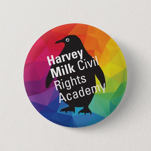 Rainbow Penguin-toets Ronde Button 5,7 Cm (Voorkant)