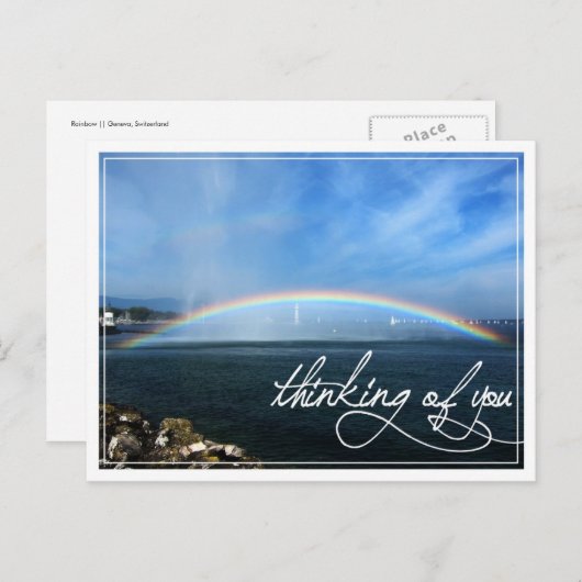 Rainbow Penser à vous Carte postale (Devant / Derrière)