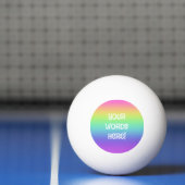 Rainbow Personalized Ping Pong Ball (Net)