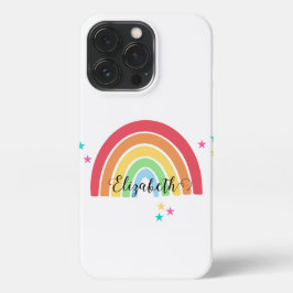 Rainbow Persoonlijke Naam Telefoonhoesje iPhone 13 Pro Hoesje