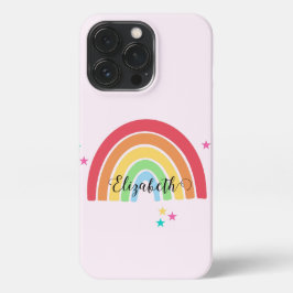 Rainbow Persoonlijke Naam Telefoonhoesje iPhone 13 Pro Hoesje