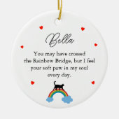 Rainbow Pet Name Keramisch Ornament (Voorkant)