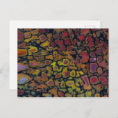 Rainbow Petrified Dinosaur Bone Briefkaart (Voorkant / Achterkant)