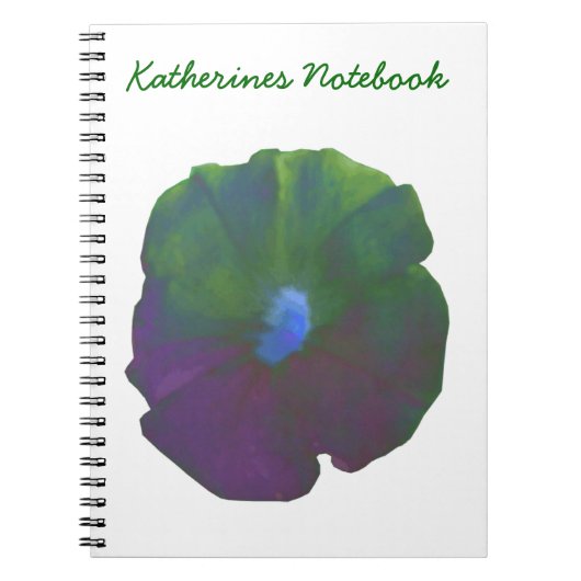 Rainbow Petunia Carnet personnalisable (Devant)