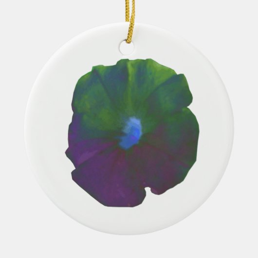 Rainbow Petunia Custom Birthday Keramisch Ornament (Voorkant)