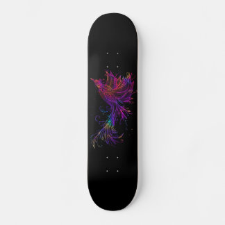 Rainbow Phoenix Bird Skateboard