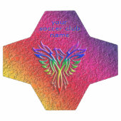 Rainbow Phoenix Rising LBGTQ+ et nom du club de fo (Plat)