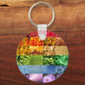 Rainbow Photo Collage Sleutelhanger (Voorkant)