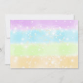 Rainbow Photo Invitation Rainbow 1er anniversaire (Dos)