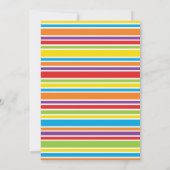 Rainbow Photo Invitations d'anniversaire (Dos)