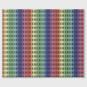 Rainbow Piano Keys Pattern Cadeaupapier (Vlak)