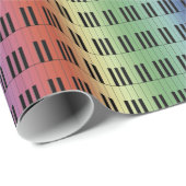 Rainbow Piano Keys Pattern Cadeaupapier (Rol Hoek)