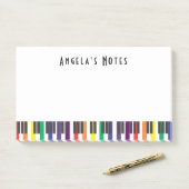Rainbow Piano Keys Post-it® Notes (Op bureau)