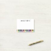 Rainbow Piano Keys Post-it® Notes (Op bureau)