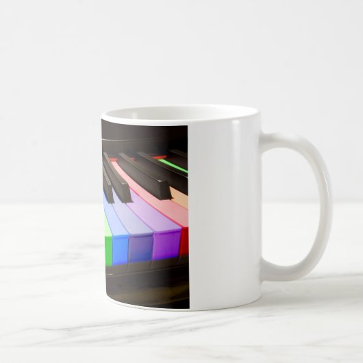 Rainbow Piano Koffiemok (Rechts)