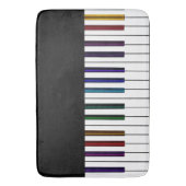 Rainbow Piano-toetsenbord Muziek Bedspread Bath Ma Badmat (Voorkant Verticaal)