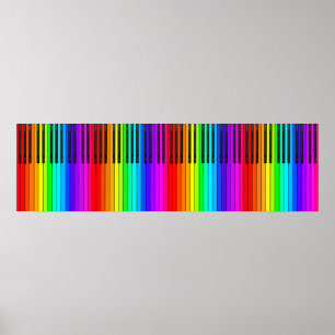 Rainbow Piano-toetsenbord, Poster