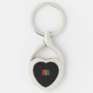Rainbow Pineappels Aloha Hawaiian Gay Pride Month Sleutelhanger