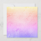 RAINBOW PINK BACHELORETTE INVITATIE KAART (Achterkant)