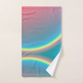 Rainbow Pink Blue Blush  (Serviette à main)