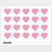 Rainbow Pink Girly Meisje Hart Sticker (Vel)