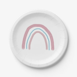 Rainbow Pink Ombre Painting Party Paper Bord