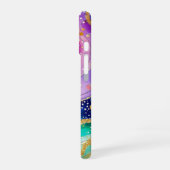 Rainbow Pink Persoonlijke naam iPhone 16 Hoesje (Linkerkant)