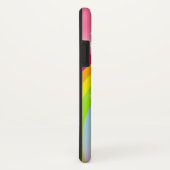 Rainbow pink voeg je eigen korte naam iphone case  (Achterkant / rechts)