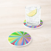 Rainbow Pinrad Zandsteen Onderzetter (Zijkant)