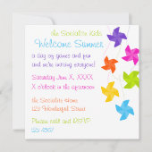 Rainbow Pinwheels hing gewoon uit. Kaart (Voorkant)