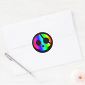 Rainbow Pirate Skull sticker (Envelop)