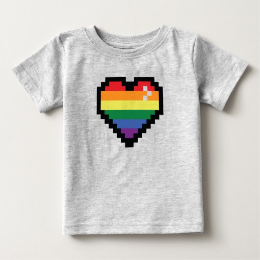 Rainbow Pixel Heart (Voorkant)