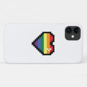Rainbow Pixel Heart Case-Mate iPhone Case (Achterkant (horizontaal))