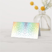 Rainbow Pixel Videogame Gamer Bar Mitswa Adres (Achterkant)