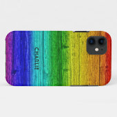 Rainbow Planks, aangepaste naamtelefoonbehuizingen Case-Mate iPhone Case (Achterkant (horizontaal))