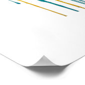 Rainbow-platenspeler Poster (Hoek)