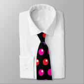 Rainbow Pois Clown Funny Black Cravate (Attaché)