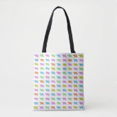 Rainbow Polar Bear Tote Bag (Voorkant)