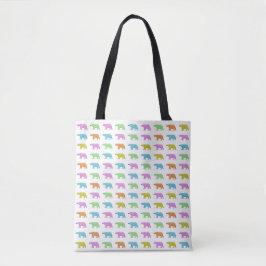 Rainbow Polar Bear Tote Bag
