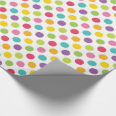 Rainbow Polka Dot Cadeaupapier (Hoek)