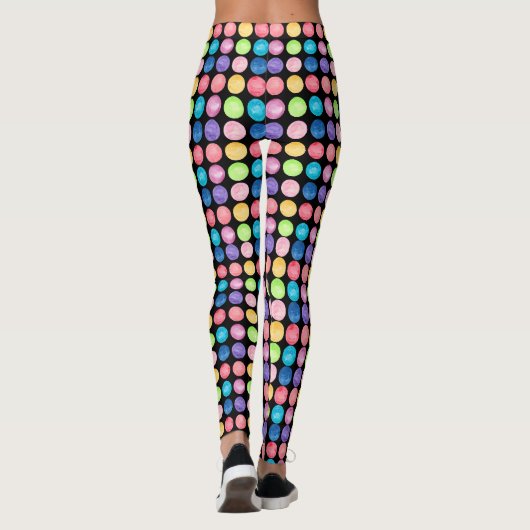 Rainbow Polka Dot Leggings - Cute (Achterkant)