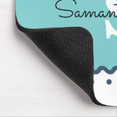  Rainbow Polka Dot Monogrammed Muismat (Hoek)