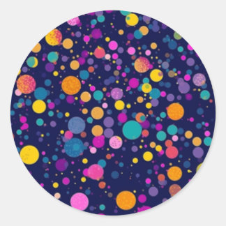 Rainbow Polka Dot Stickers