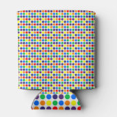 Rainbow Polka Dots Blikjeskoeler (Achterkant)