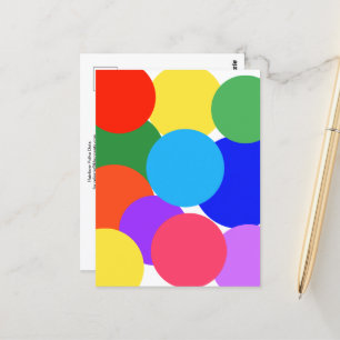 Rainbow Polka Dots Briefkaart