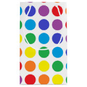 Rainbow Polka Dots Gift Bag Klein Cadeauzakje (Achterkant)