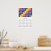 Rainbow Polka Dots LGBT Pride 2020-agenda Poster (Keuken)