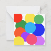 Rainbow Polka Dots Notitiekaartje (Voorkant)
