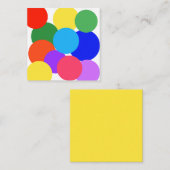 Rainbow Polka Dots Notitiekaartje (Voorkant / Achterkant)