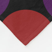 Rainbow Polka Dots on Black Fleece Deken (Hoek)